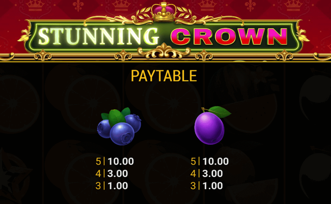 stunning crown paytable4