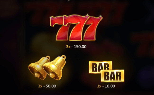 super burning wins classic 5 lines paytable 1