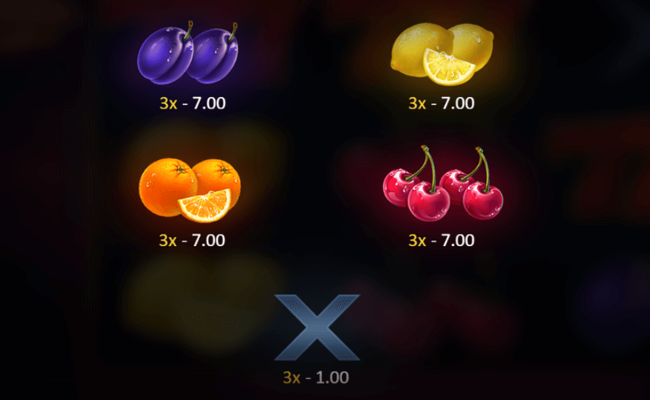 super burning wins classic 5 lines paytable 2