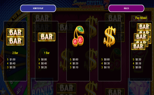 super crystal 7s paytable2