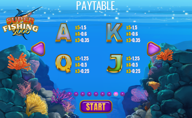 super fishing 2000 paytable 2