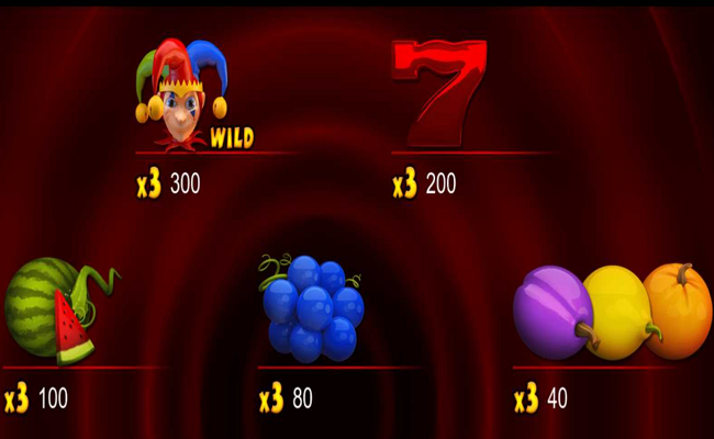 super fruit paytable 1