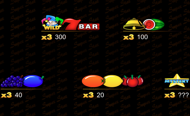 super star 27 paytable