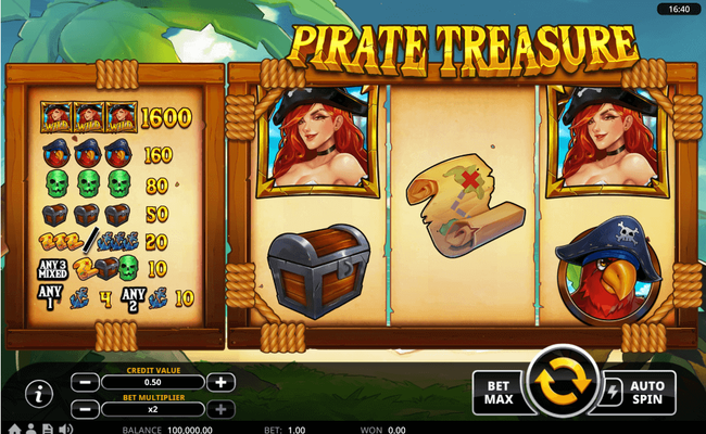swintt pirate treasure paytable