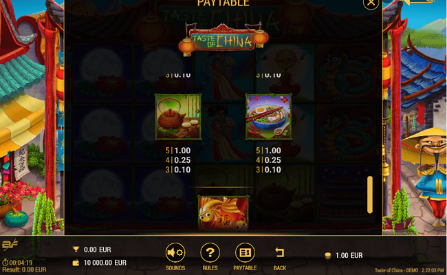taste of china paytable5