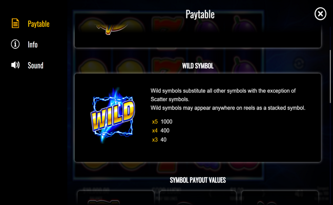 tempest spins 100 paytable 2