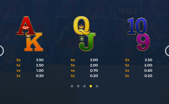 the big one paytable2