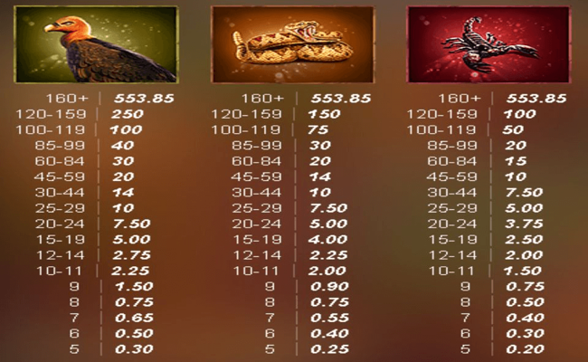 the border paytable 2