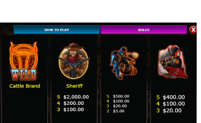 the enforcer paytable
