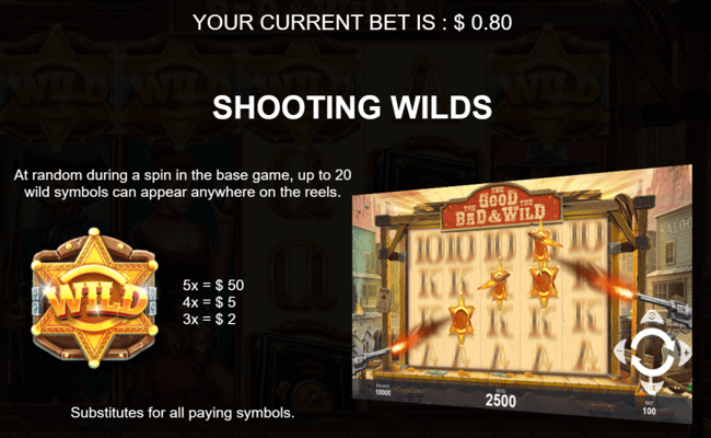 the good the bad and the wild paytable 1