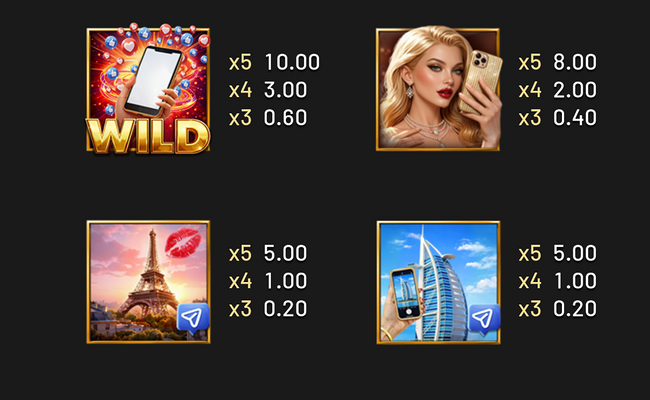 the queen of social media paytable 1