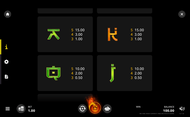 the tomb paytable2