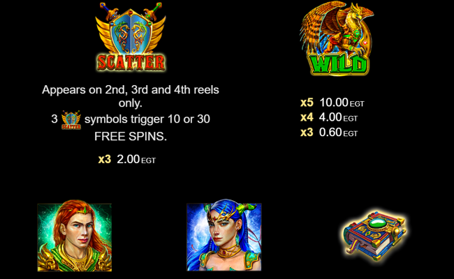 the wild griffin paytable 1