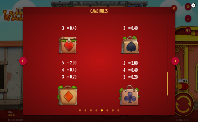 the wildos 2 paytable 4