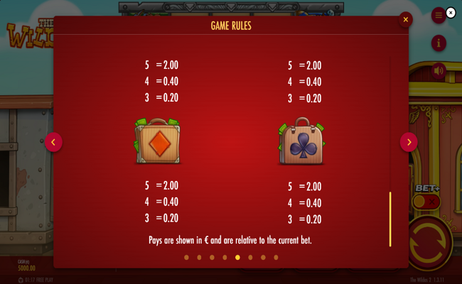 the wildos 2 paytable 5