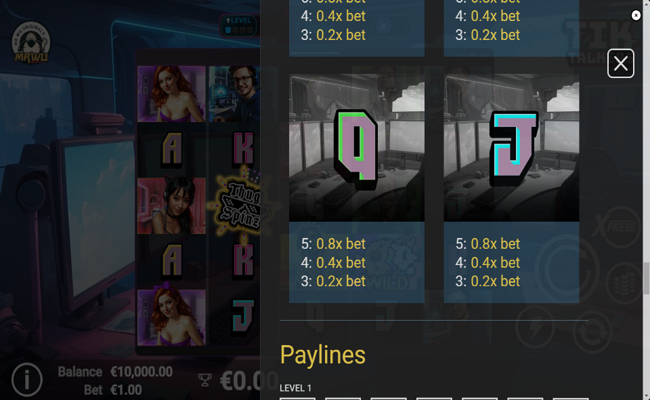 tik talkers paytable 5