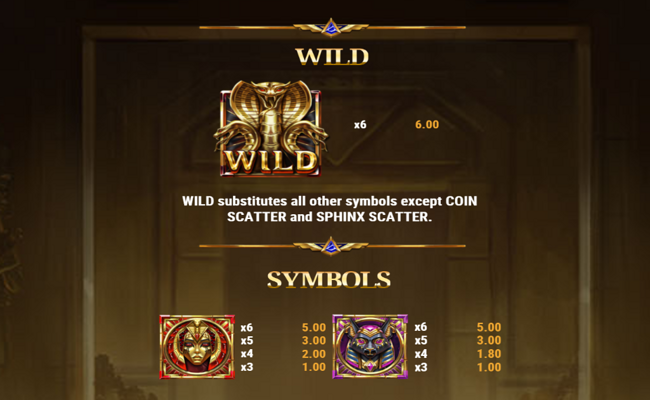 tomb of gold 2 paytable 1
