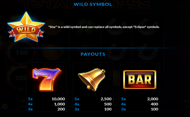 total eclipse bonus buy paytable 1