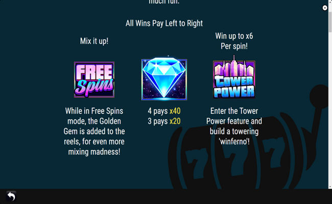 tower power paytable 1