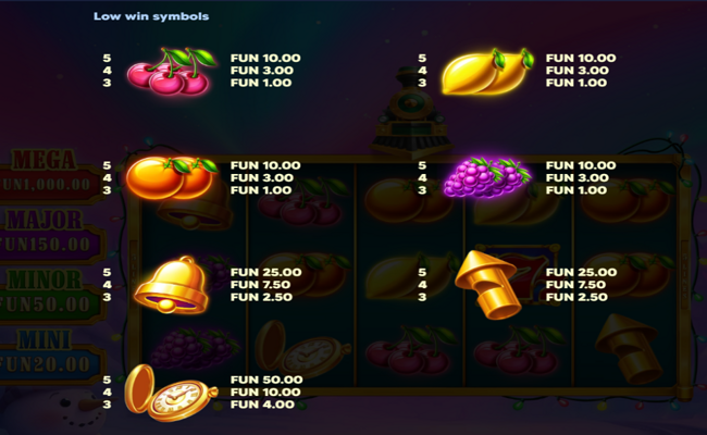 train strike hold and win paytable 2