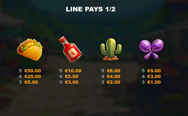 triple spicy hold and win paytable 1