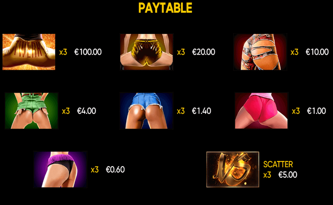 twerk paytable