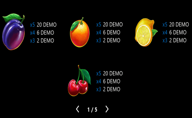 ultimate blazing hot paytable2