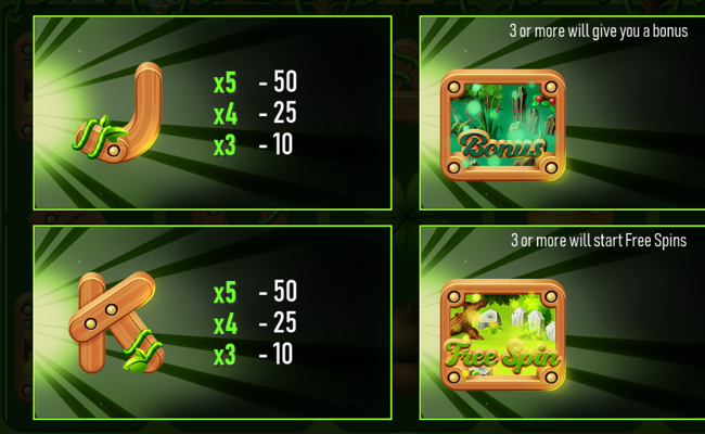 urgent games enchanted forest paytable 3