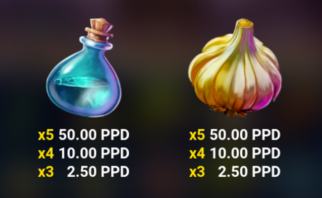 vamp hunt paytable 2