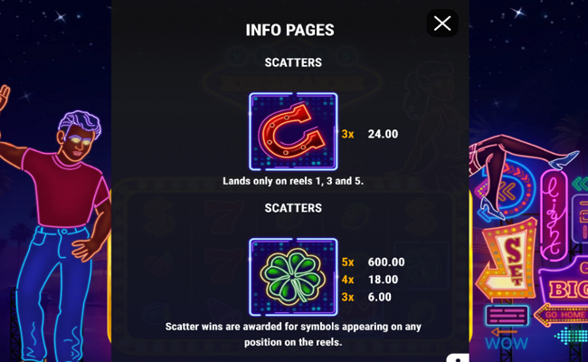 vegas kingmaker 40 paytable 1