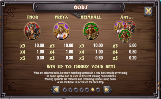 viking runecraft 100 paytable 1