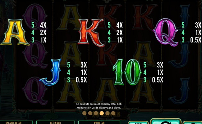 voodoo mystery paytable 2