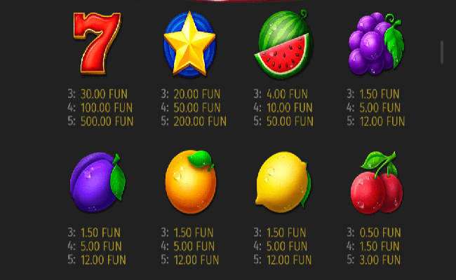 wild cash nine thousand ninety paytable