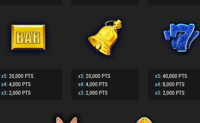 wild easter eggs paytable 2