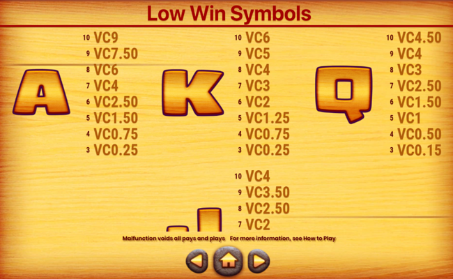 wild flow paytable 5