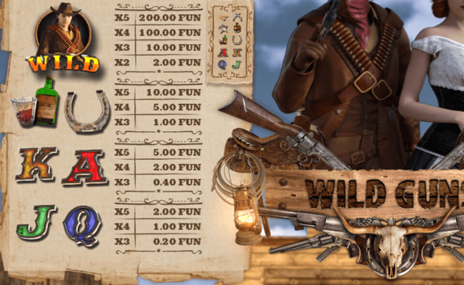 wild guns paytable 1