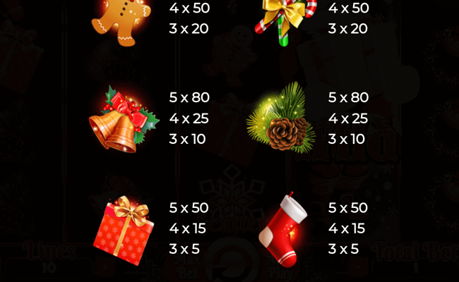 wild santa paytable 3