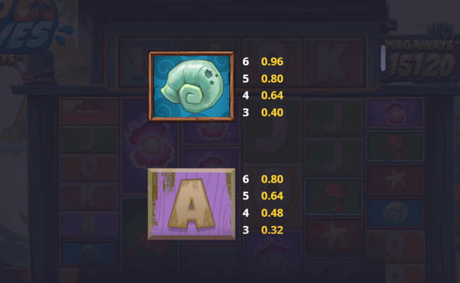 wild waves megaways paytable3