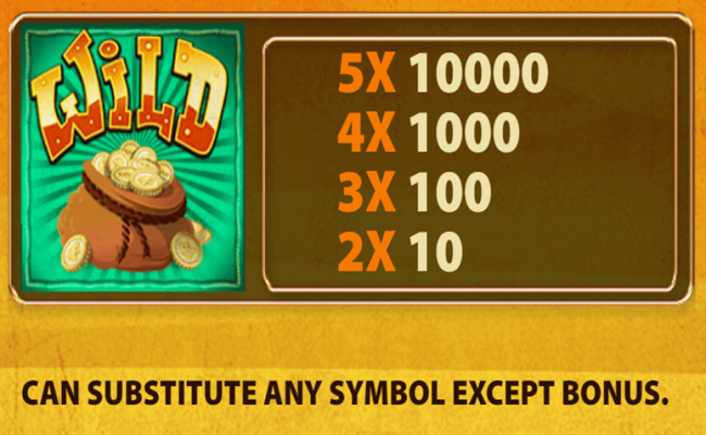 wild west chicken paytable 1