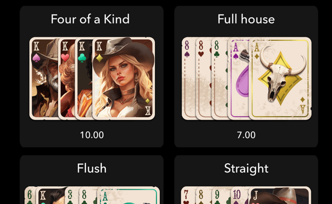 wild wild bet paytable 3
