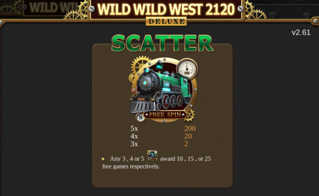 wild wild west deluxe 2120 paytable 2