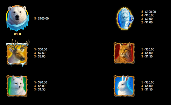 winter footprints paytable 1