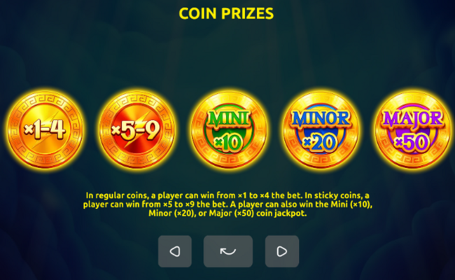 zeus sky hold and win paytable 1