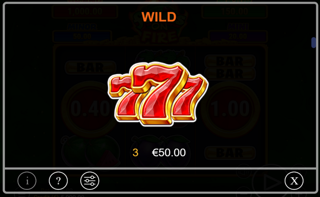 zeusplay fruits on fire paytable 4