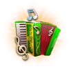 bier party accordion scatter symbol