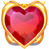 cupid heart scatter symbol
