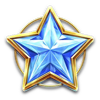 diamond supernova 100 scatter blue star symbol