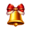 santa christmas bells hold and win bell scatter symbol