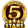 super 50 stars symbol scatter 4
