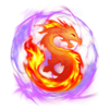 throne of flame free spin scatter symbol